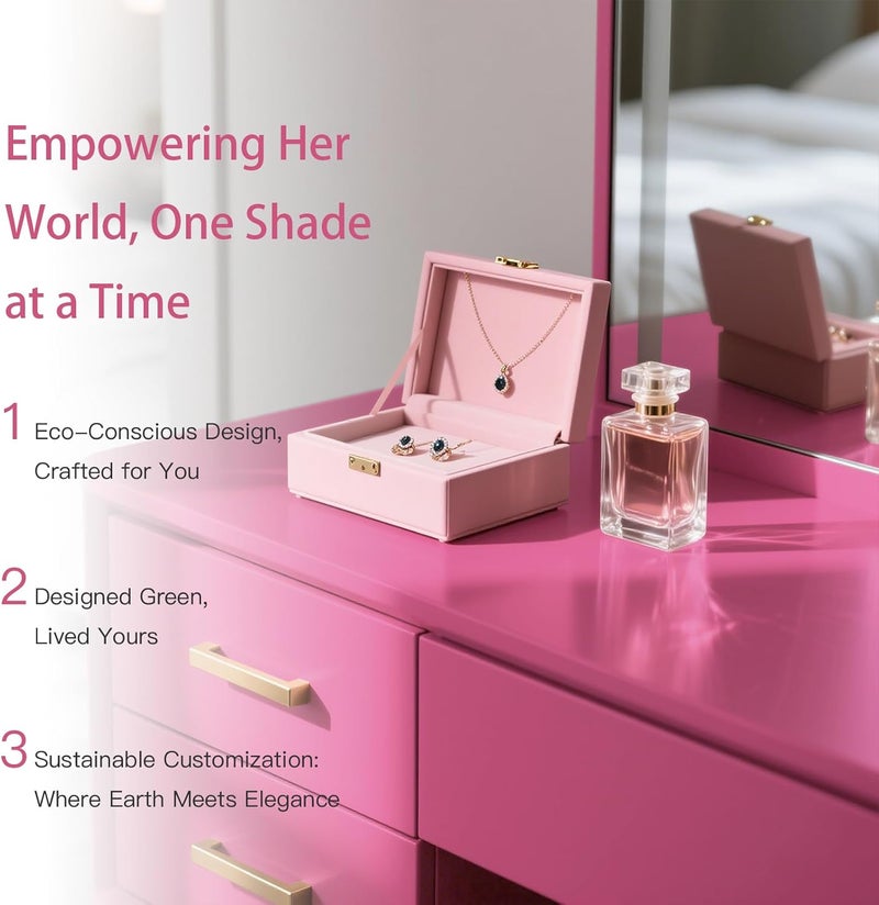 Ismoon 17.7inx118in Pink Wallpaper Peel and Stick Wallpaper Pink Contact Paper Waterproof Removable Self-Adhesive Renter Friendly Bathroom for Cabinets Decor Vinyl - Image 2